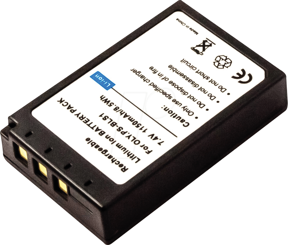 AKKU 41606 - Akku, Digitalkamera, kompatibel, 1150 mAh