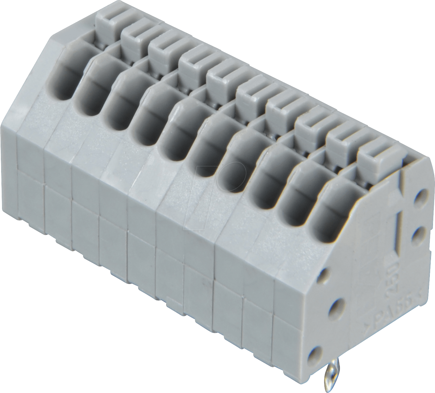 WAGO 250-410 - Klemmleiste mit Betätigungsdrückern, RM 2,5 mm, 4A, 10-pol