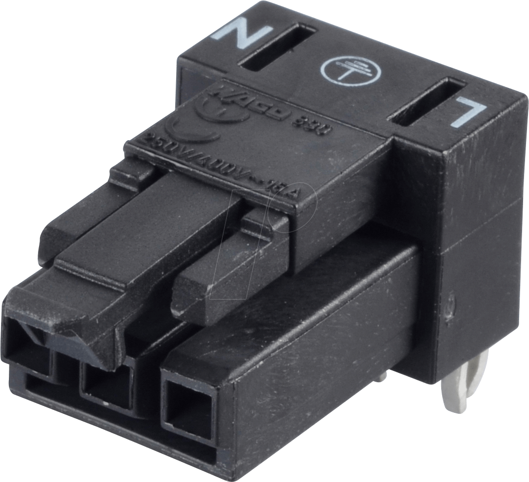 WAGO 890-803-011 - Mini PCB Buchse, für Leiterplatten, 3-pol, gew.