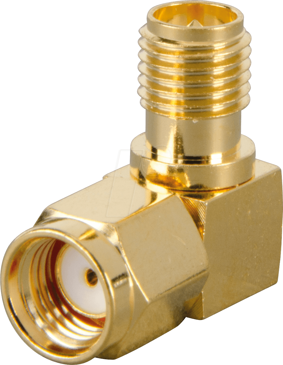 SMA REV ST-BUW - Adapter, SMA-REV-ST auf SMA-REV-BU, 90°