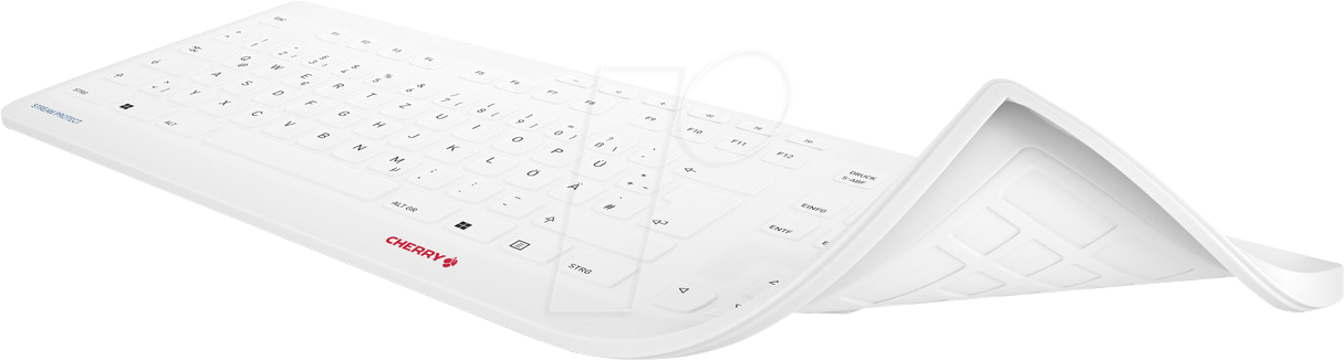 CHERRY 61510017 - Tastatur-Abdeckung, Stream Protect, weiß