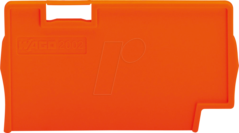 Thumbnail - WAGO 2002-1394 - Trennplatte, 2 mm dick, überstehend, orange
