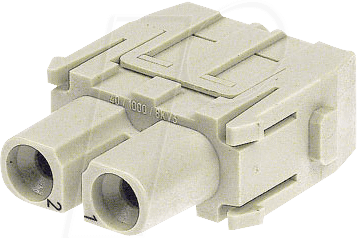 HAN 002 2601 - AxialModul-Stifteinsatz, 2-pol., 40A
