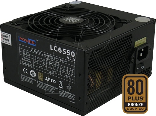LC6550 V2.3 - LC Power LC6550 V2.3, 550 W, bronze