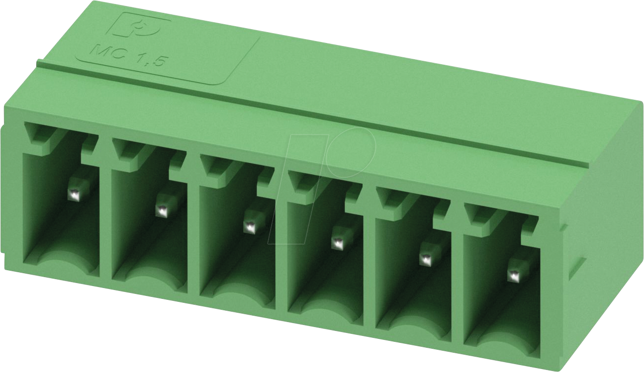 MC 6 G 3,5 - Leiterplatten-Grundleiste, RM: 3,5 mm, 6-polig