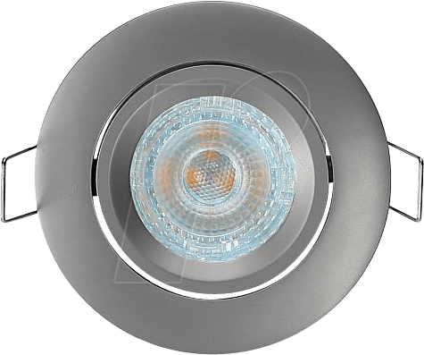 GL 4330 - Deckeneinbauring, rund, schwenkbar, chrom matt