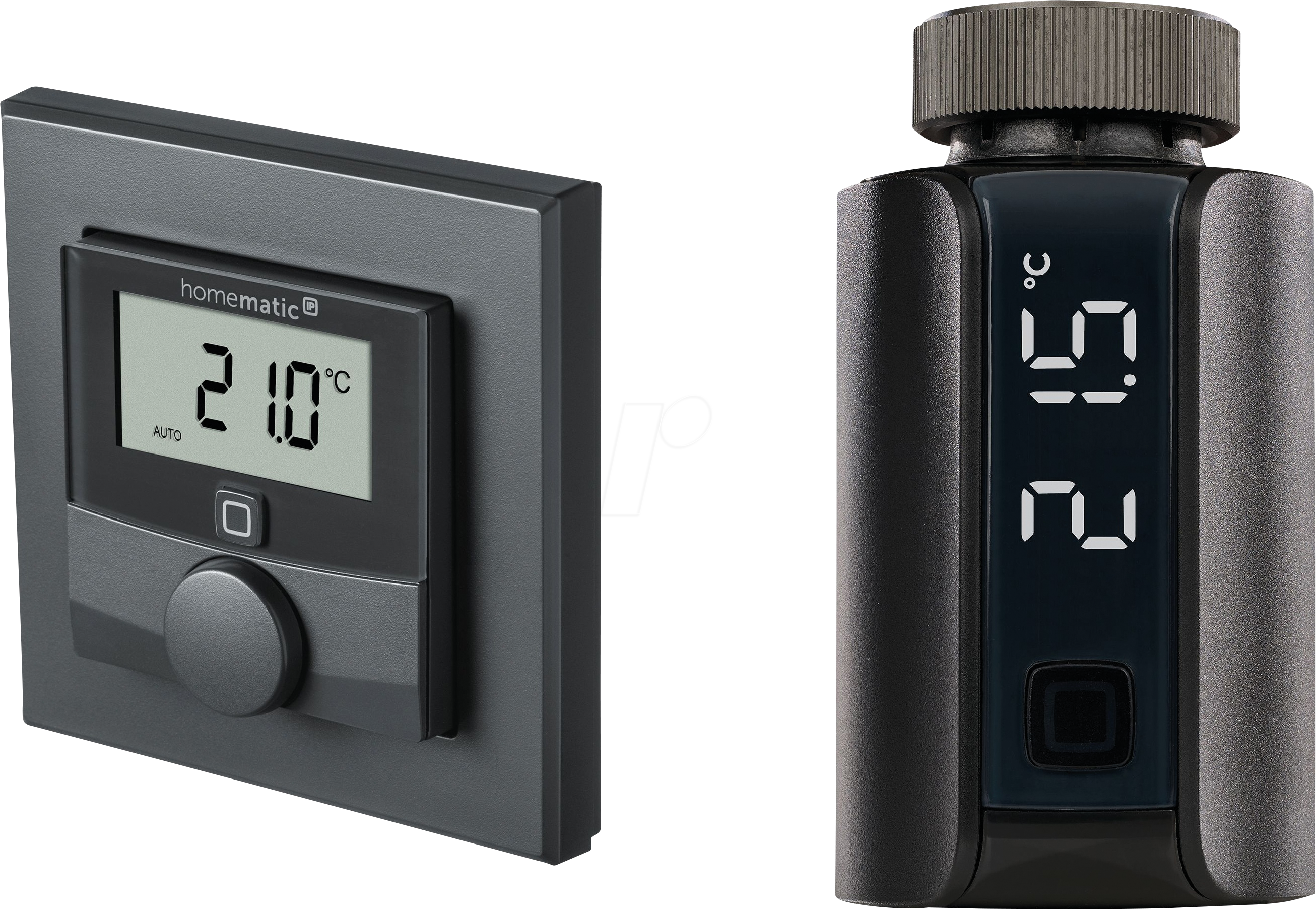 HMIP ETRV-E-WTHA - Heizkörperthermostat Evo + Wandthermostat m. Luftfeuchtigkeit, a