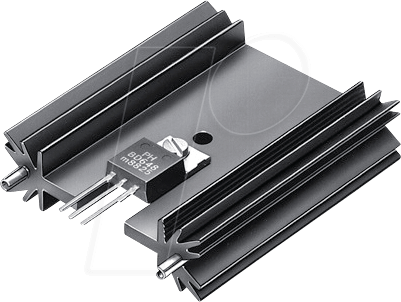 SK 409/25.4 220B - Kühlkörper, 25,4 mm, Alu, 8,2 K/W, SOT-32/TO-220/TO-3P