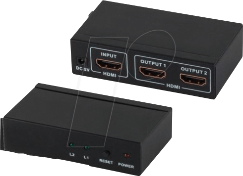 SHVP 05-03002 - HDMI Splitter, HDMI Buchse auf 2x HDMI Buchse, 4K2K, 3D