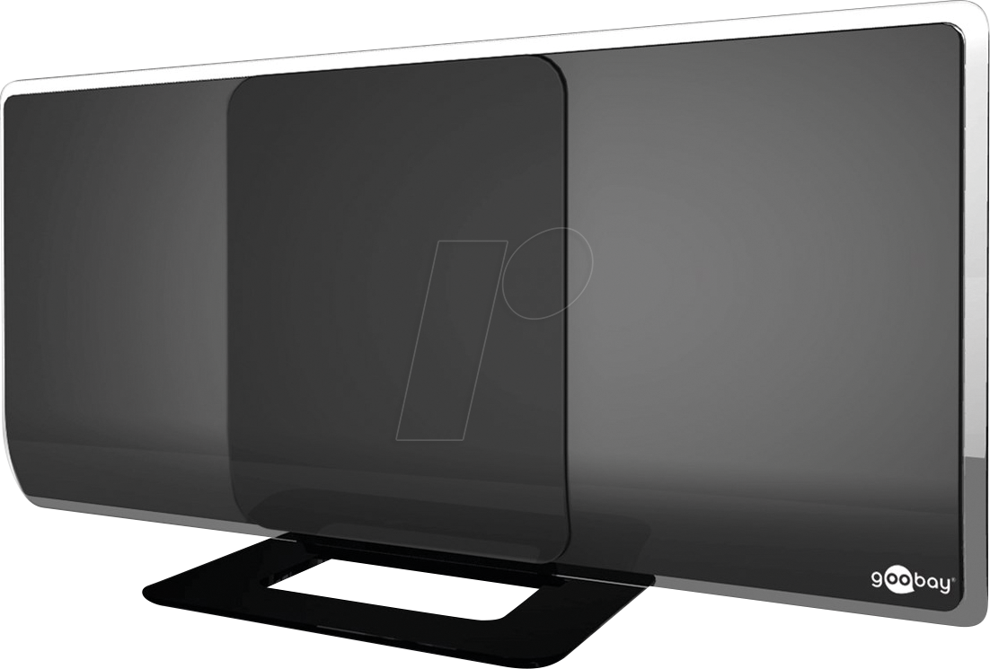 GOOBAY 67179 - DVB-T2 Zimmerantenne, flach, mit LTE Filter