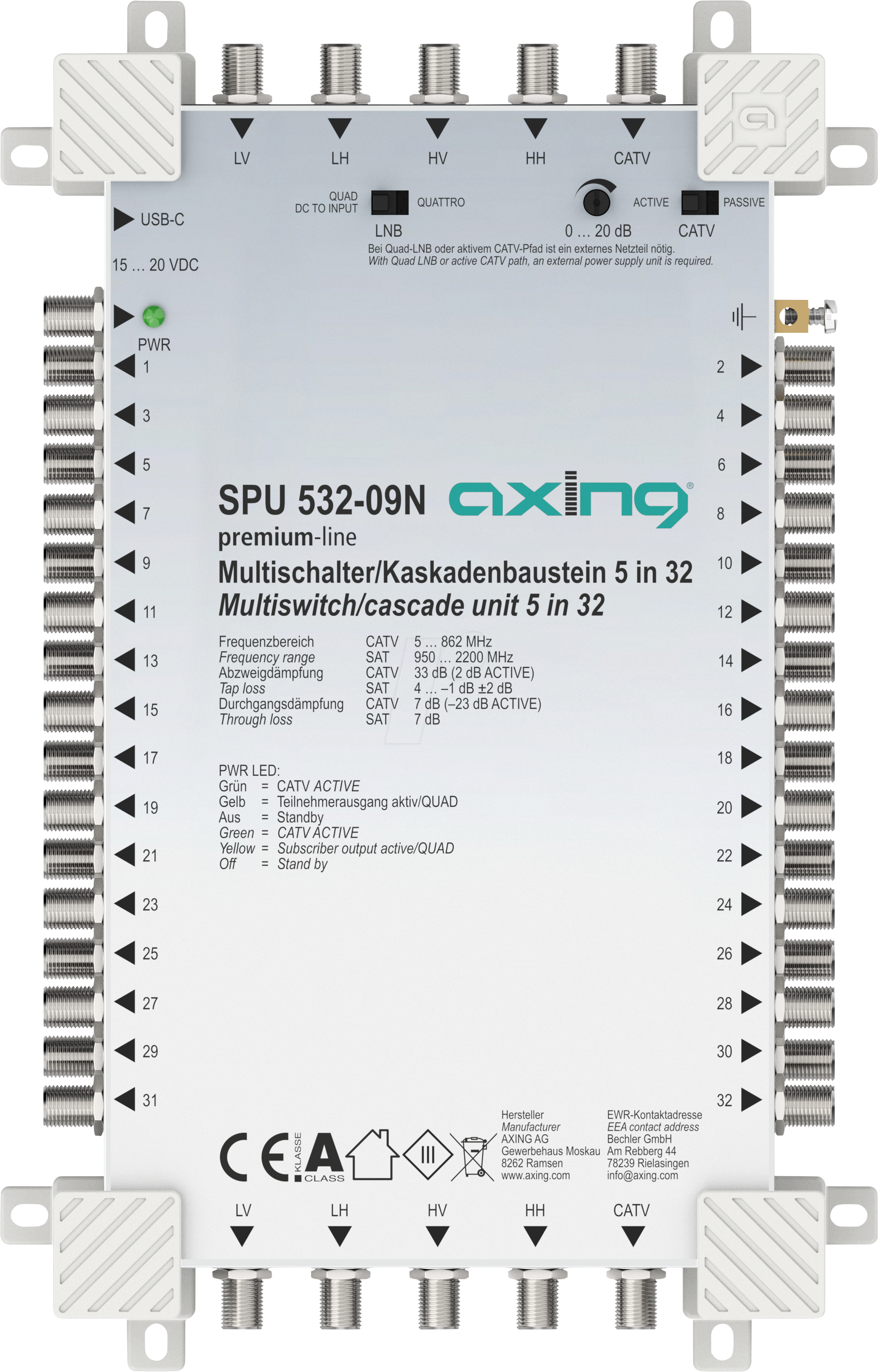 SAT SPU532-09N - Multischalter, 5 / 32, premium-line