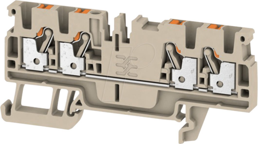 A4C 2.5 - Durchgangsklemme Klippon® Connect, A-Serie beige