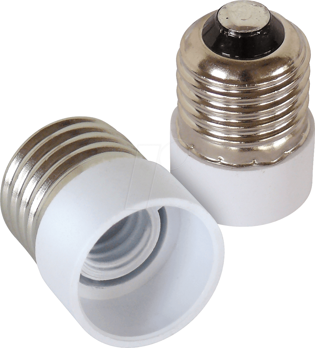 EL FAS E27 E14 - Sockeladapter, E27 auf E14, Kunststoff, weiß