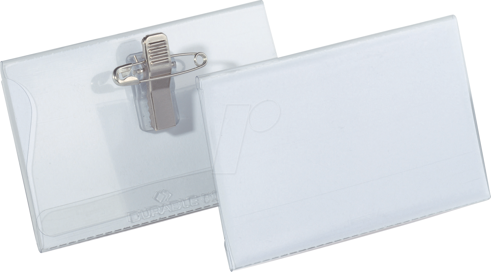 Thumbnail - DURABLE 810119 - Namensschild, 54x90 mm, Kombiklemme, 50 Stück