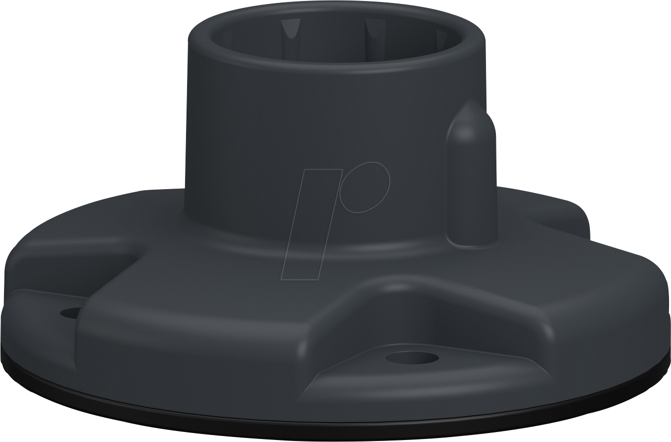 XVZ01 - Befestigungsplatte, XV4/XV6/XVB7, modular, Kunststoff, dunkelgra