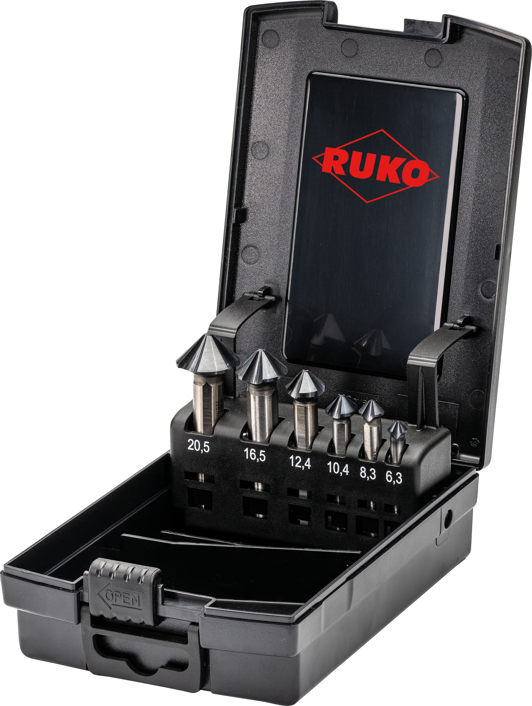 RUKO 102890EPRO - Kegelsenker-Satz 4S HSSE-Co 5 RUnaTEC DIN 335 90° - 6 teilig