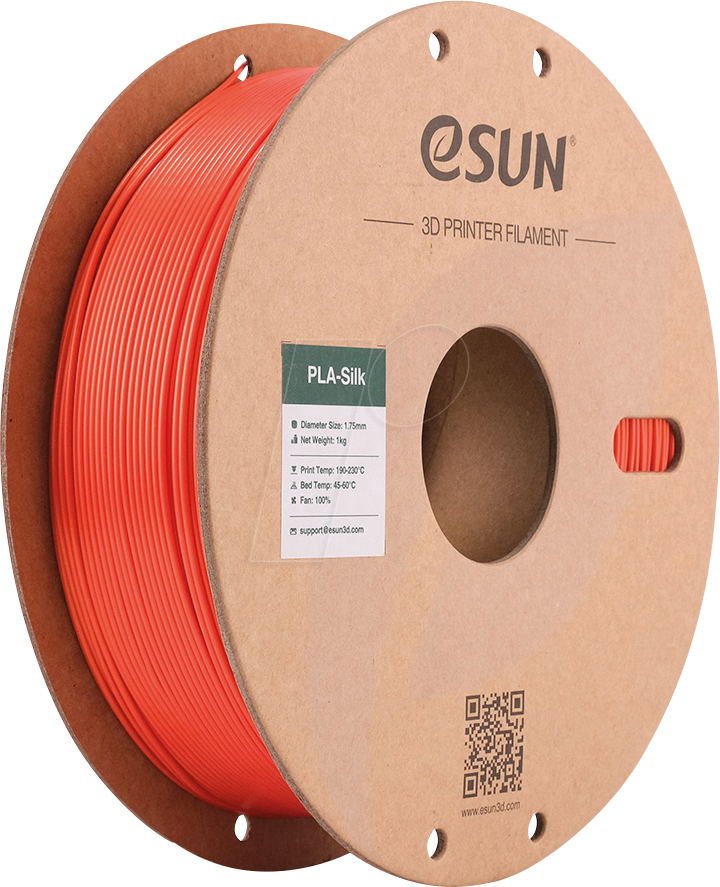 ESUN 72204119 - Filament, PLA-Silk, 1,75 mm, jacinth, 1 kg