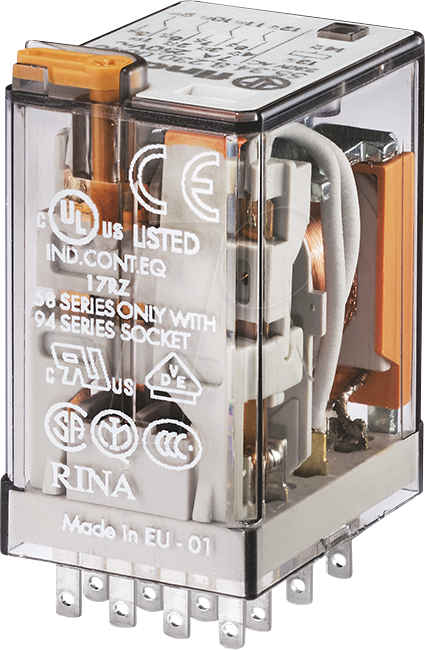 FIN 55.34 230V5 - Industrierelais, 4x CO, 250V/5A, 230 V AC