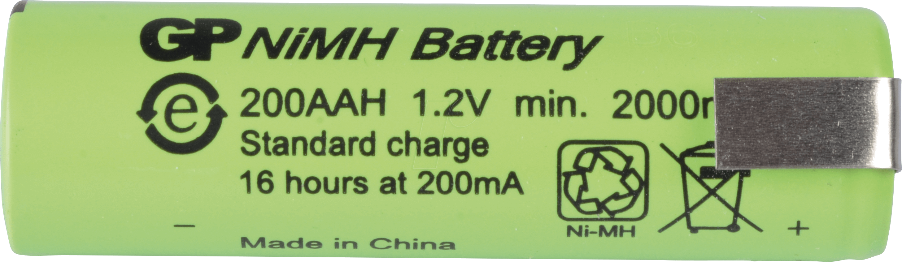 NH GP 200AAH-1Z - NiMh Akku, AA (Mignon), 2000 mAh, 1er-Pack