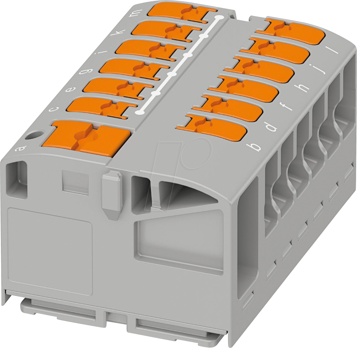 PHOE 1019608 - Verteilerblock - PTVFIX 6/12X2,5, grau