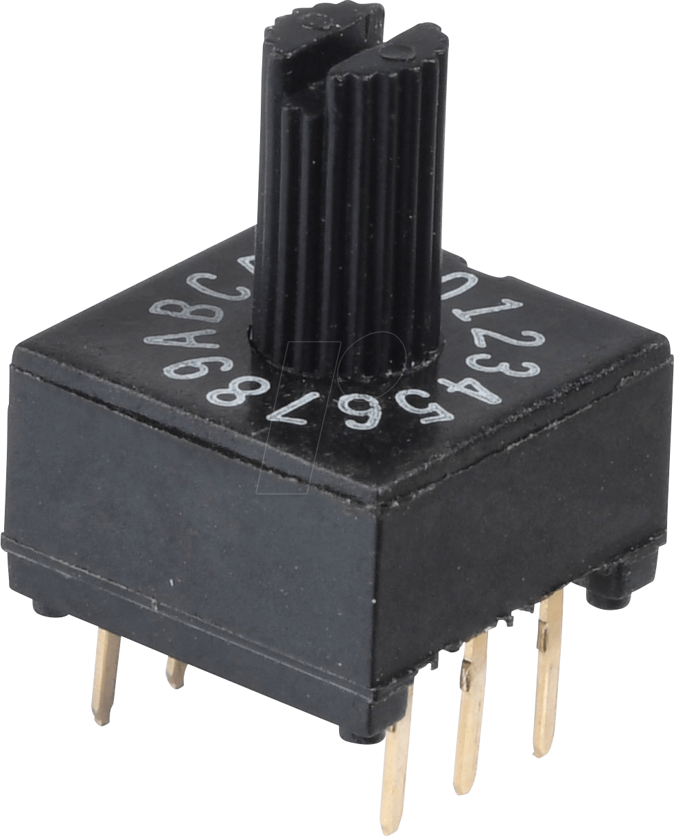 KMR 16 - Dreh-Codierschalter, 16-polig, mit vertikal Achse