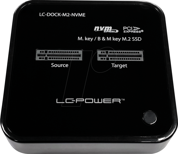 LC-DOCK-M2-NVME - LC Power Dockingstation für 2x NVME M.2 SSD, USB-C