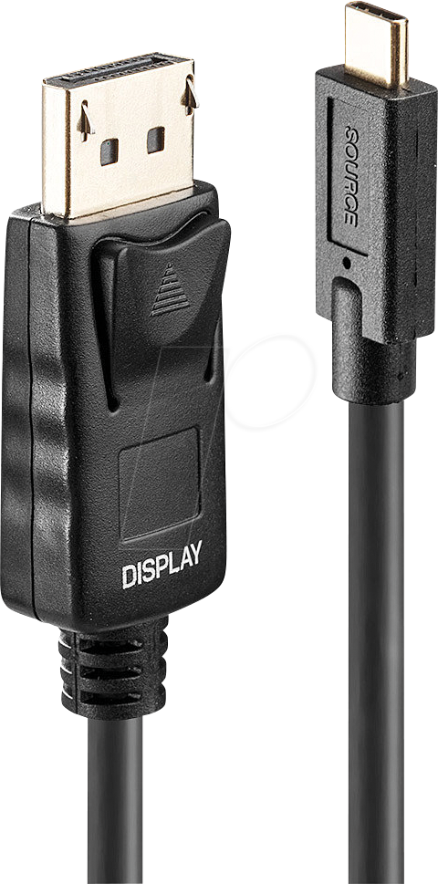 LINDY 43307 - Adapterkabel, USB-C > DP, 4K 60Hz, HDR, 10,0 m