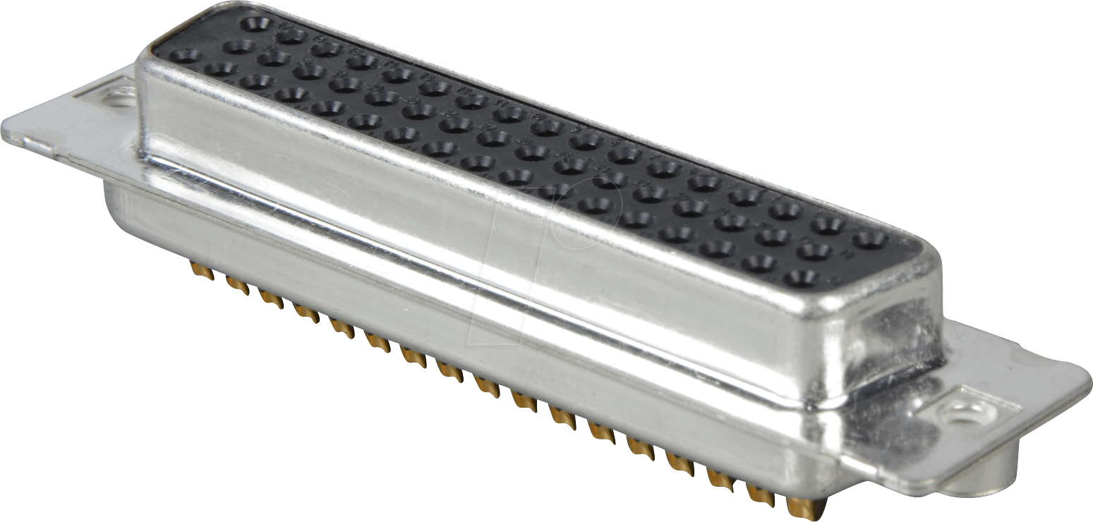 D-SUB BU 50 CGK - D-SUB-Buchse,50-polig, Lötkelch, gedr. Kontakte