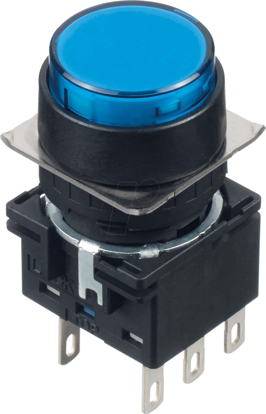 ID LB1BA1T6LS - Drucktaster LB, 22 mm , 2 CO, blau