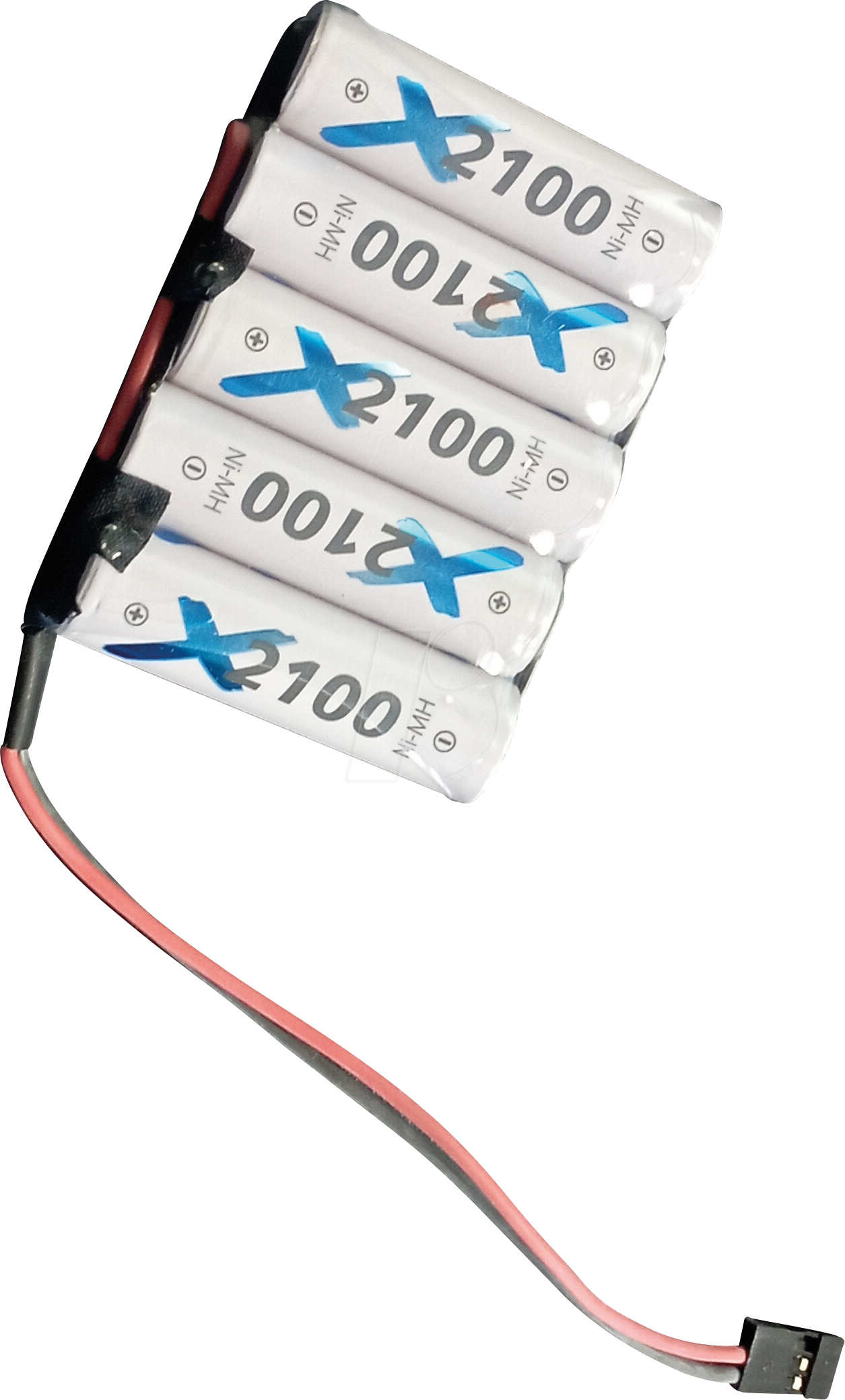 XCELL 6V2100 GR1 - Akku-Pack, NiMh, 6,0 V, 2100 mAh, 5 Zellen, Graupner