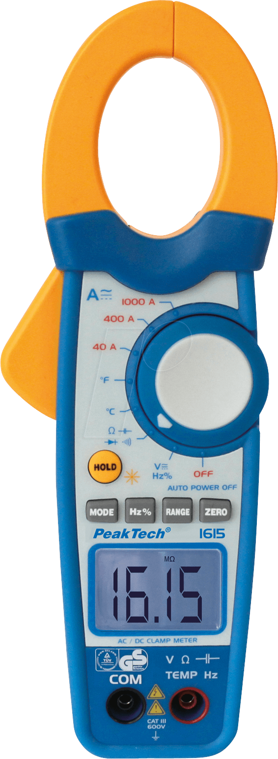 Thumbnail - PEAKTECH 1615 - Stromzange, digital, AC/DC, bis 1000 A