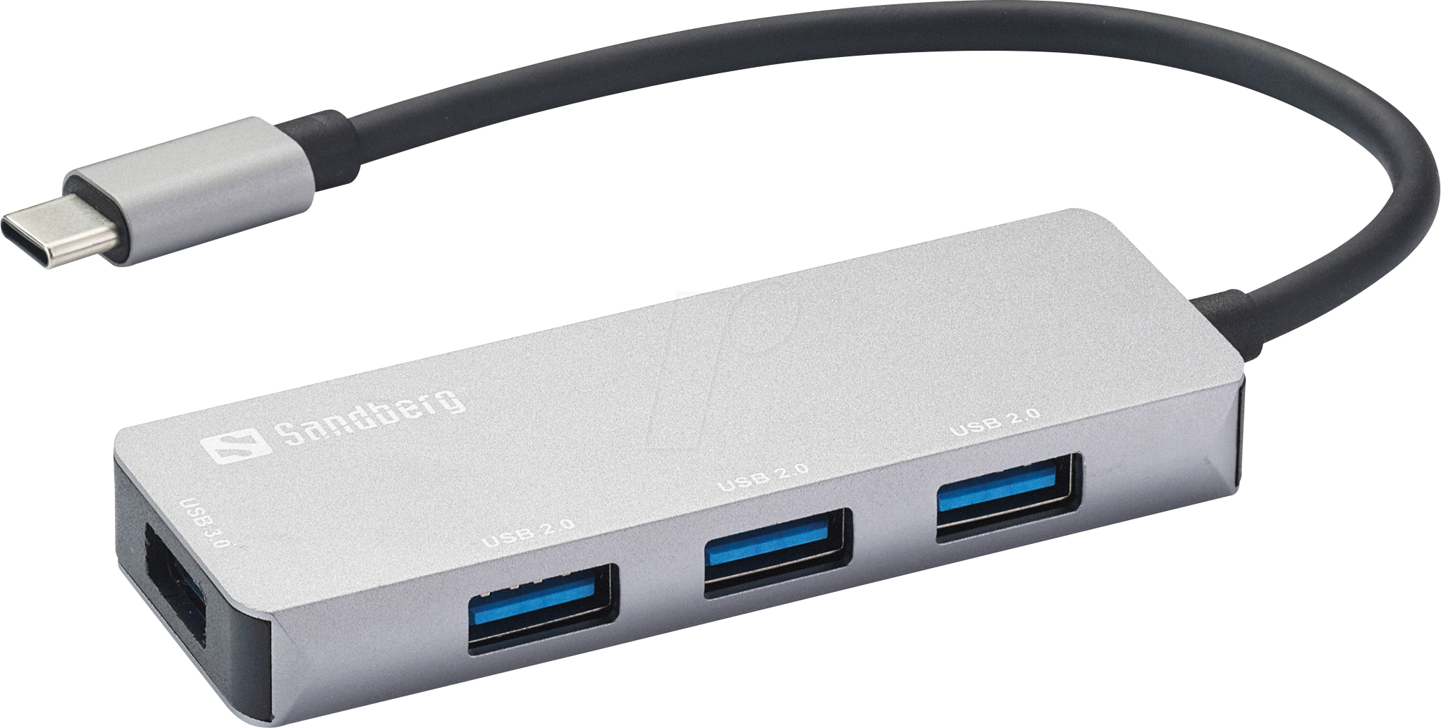SANDBERG 336-32 - USB 3.0 Hub 4 Port, USB-C zu 1x USB 3.0, 3x USB 2.0
