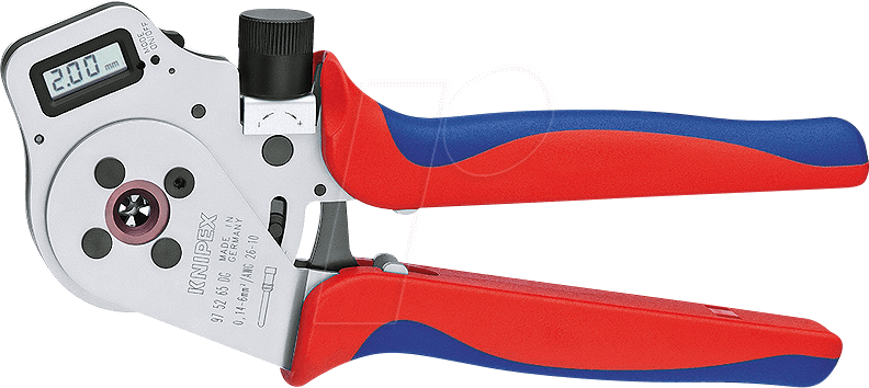 KN 97 52 65 DG A - Vierdornpresszange, mit Digitalanzeige, gedrehte Kontakte