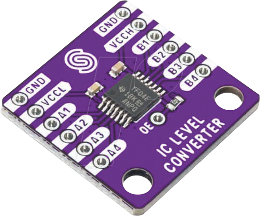 DEBO LLC 4CH 3 - Entwicklerboards - TTL Logic Level Converter, 4 Kanäle, TXS0104