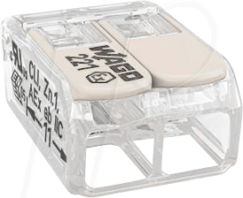 WAGO 221-482 - Verbindungsklemme, 2-Leiter, 4 mm², Ex-Zertifiziert