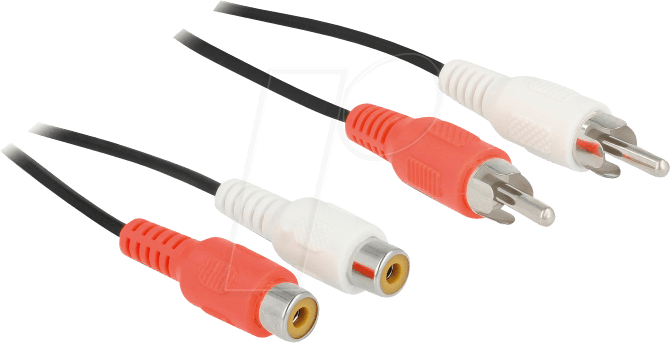 DELOCK 85807 - Kabel Cinch 2 x Stecker zu 2 x Buchse 5,0 m