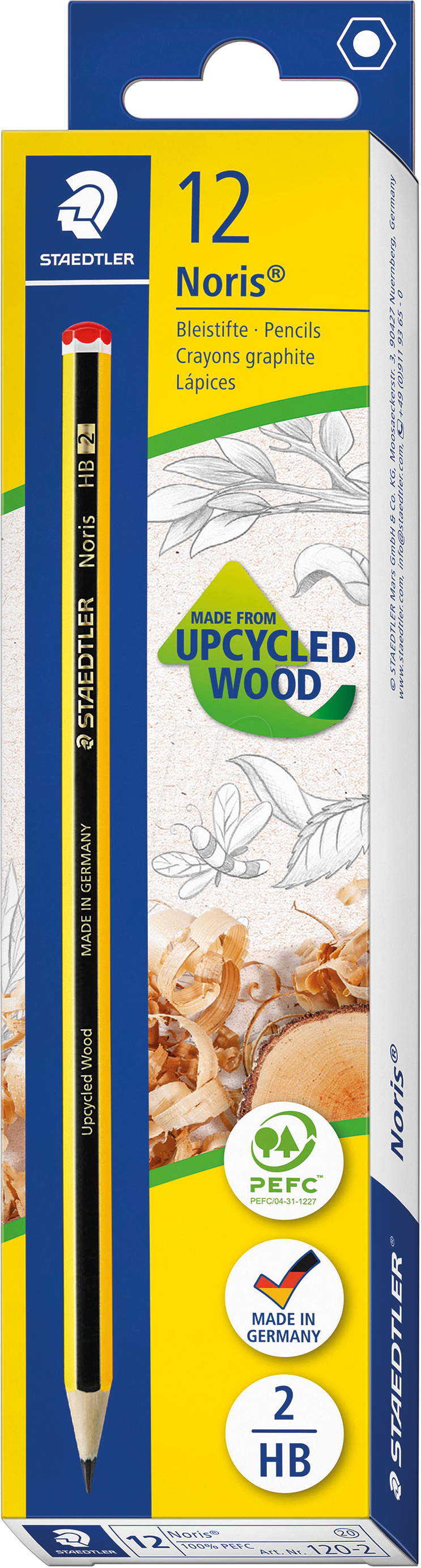 STAEDTLER 120-2 - Bleistift, Härtegrad HB, 2 mm, Sechskantform