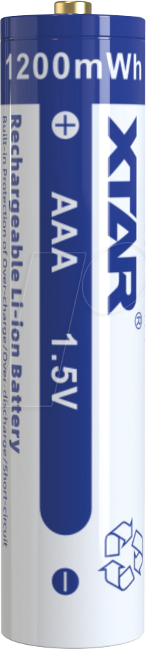 XTAR 4AAA - Li-Ion Akku, AAA (Micro), 1,5V, 4er-Pack