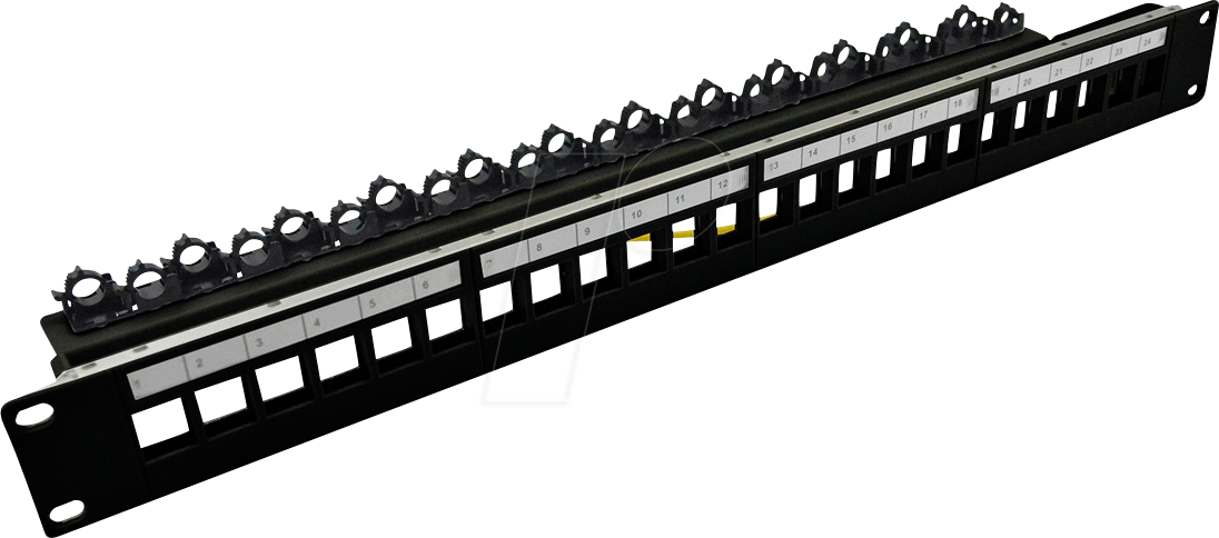 Thumbnail - ROLINE 26110390 - 19'' Modulträger, 24-Port, geschirmt, schwarz