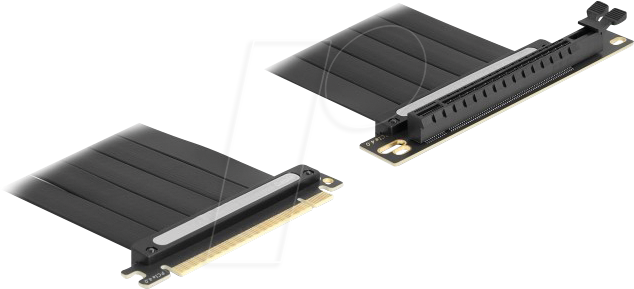 DELOCK 81509 - Riser Karte PCIe 4.0 x16 > x16 gewinkelt, 30 cm Kabel