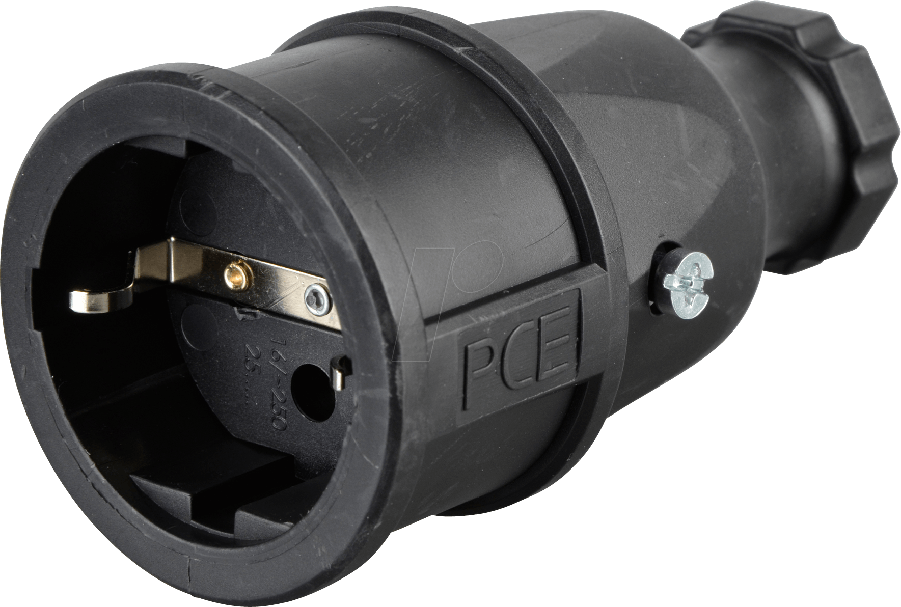 SSK 3 SW - Schutzkontaktkupplung Typ F - CEE 7/3, IP 20, schwarz