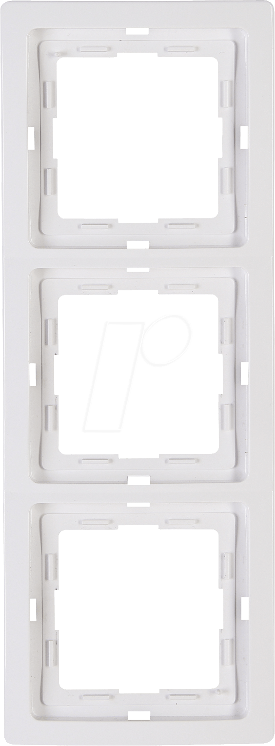 Thumbnail - EL VEN 400329066 - Abdeckrahmen - 3-fach, VENEDIG, reinweiß