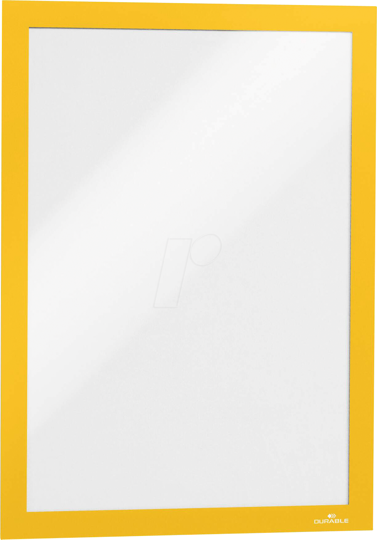 DURABLE 487204 - Info-Rahmen, A4, selbstklebend, aufklappbar, gelb, 2 Stück