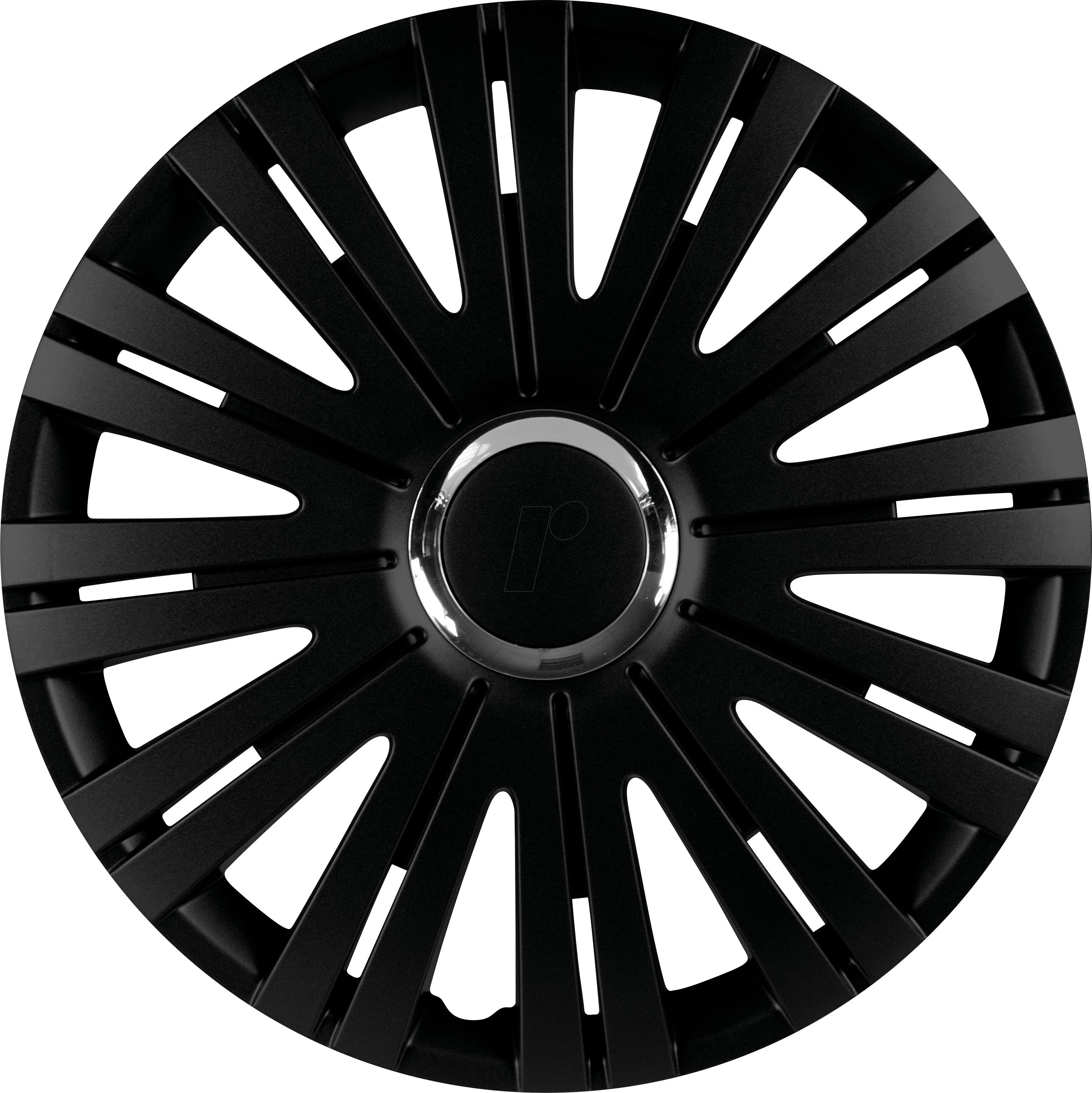 KFZ 076010 - KFZ - Radkappen, Monaco, 15'', 4er-Pack, sw/chrom