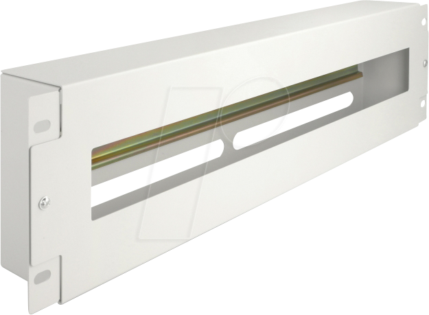 DELOCK 67034 - 19'' Schutzschalterleiste, 3 HE, grau
