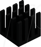 ICK PGA6X6X14 - PGA-Kühlkörper, 14x14x14 mm, 20 K/W