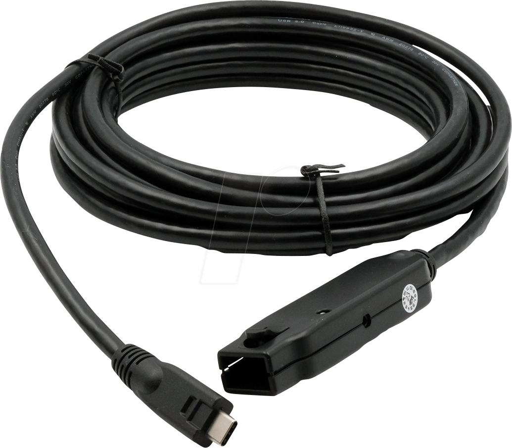 EXSYS EX-1408 - Aktives USB 10 Gb/s-Kabel, C-Stecker > C-Buchse, 5 m