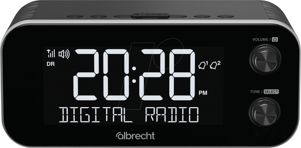 ALBRECHT DR455 - DAB+/UKW Radiowecker, Notfallwarnungen (ASA)