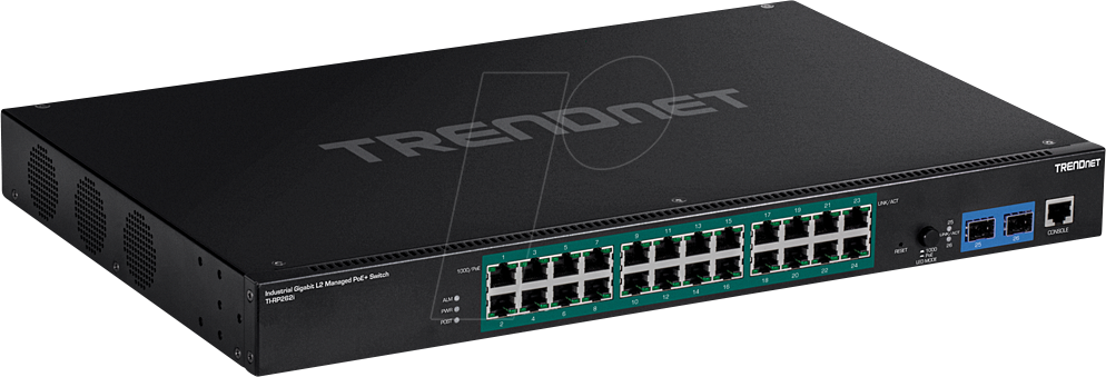 Thumbnail - TRN TI-RP262I - Switch, 26-Port, Gigabit Ethernet, SFP, PoE+
