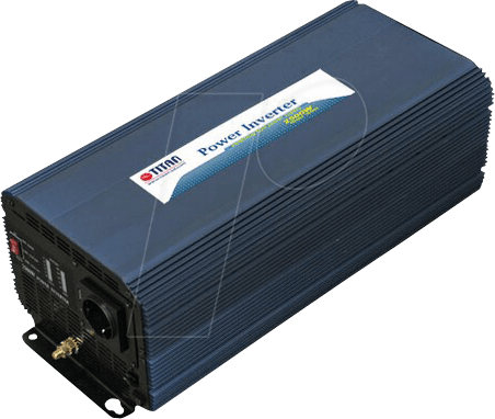 TITAN HW-2500V6 - Wechselrichter, modifizierte Sinuswelle, 2500 W, Schutzkontakt